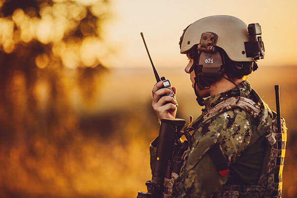 Photo of a military soldier